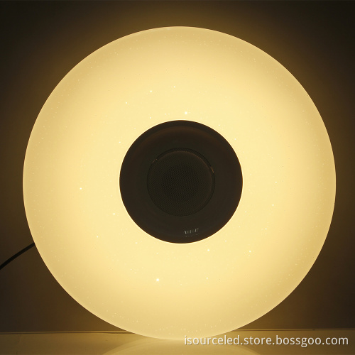 led ceiling lights warm white with bluetooth speaker